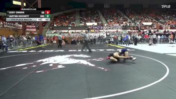 105 lbs 5th Place Match - Zoey Owens, El Dorado HS vs Jarynn Hockett, Chanute Hs