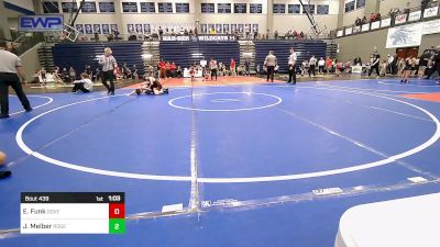 110 lbs Semifinal - Edric Funk, Dover Youth Wrestling Club vs Jace Melber, Rogers Iron Wrestling