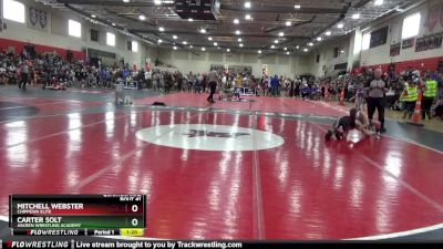 100 lbs Quarterfinal - Mitchell Webster, Chippewa Elite vs Carter Solt, Askren Wrestling Academy