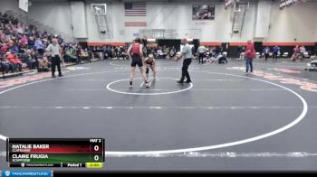 120 lbs Semifinal - Natalie Baker, Clatskanie vs Claire Frugia, Scappoose