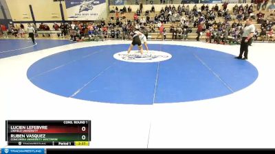 184 lbs Cons. Round 1 - Ruben Vasquez, Concordia University Wisconsin vs Lucien Lefebvre, Linfield University