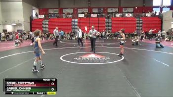 60 lbs Quarterfinal - Gabriel Johnson, Ironclad Wrestling Club vs Ezekiel Prettyman, Skull & Crossbones Wrestling C