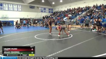 137 lbs Cons. Round 2 - Briana Izquierdo, Fullerton Union High School Wr vs Valerie Valdez, Downey