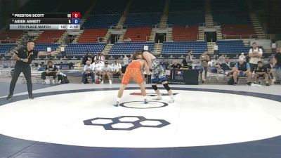 165 lbs 7th Place Match - Preston Scott, Oklahoma vs Aiden Arnett, Illinois