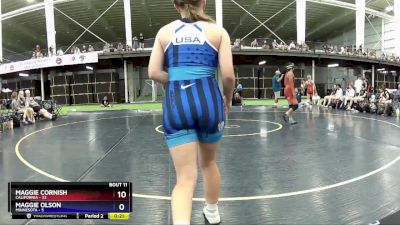 118 lbs Round 4 (6 Team) - Aubree Gutierrez, California vs Brenalen Fredriksen - Holm, Minnesota