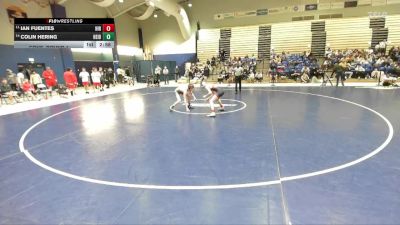 125 lbs Cons. Round 1 - Colin Hering, Heidelberg vs Ian Fuentes, Hiram College