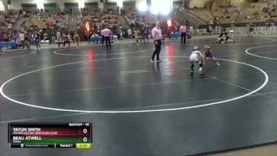 45 lbs Quarterfinal - Beau Atwell, TNWA vs Tatum Smith, Higher Calling Wrestling Club