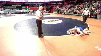 1A 120 lbs Cons. Round 2 - Vincent Moore, Litchfield vs Augustus Swanson, Princeton