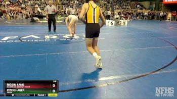 121 lbs Champ. Round 1 - Riggin Sand, Ellendale-Edgeley-Kulm vs Pitch Hager, Velva