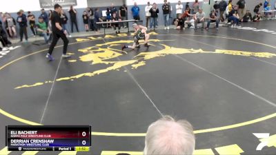 98 lbs Round 3 - Eli Bachert, North Pole Wrestling Club vs Derrian Crenshaw, Marathon Wrestling Club