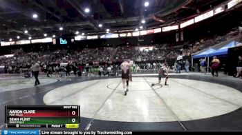 132 lbs Cons. Round 1 - Aaron Clare, Post Falls vs Sean Flint, Idaho Falls