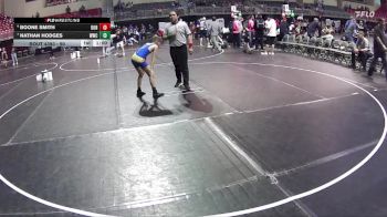 90 lbs 5th Place Match - Nathan Hodges, Wahoo Wrestling Club vs Boone Smith, Dorchester