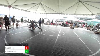 120 lbs Semifinal - Santana Ugues, Arvin Grizzlies vs Troy Montero, Monster Garage