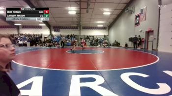 120 lbs Cons. Round 2 - Carson Mason, Lingle-Ft. Laramie/Southeast vs Jace Reams, Natrona County