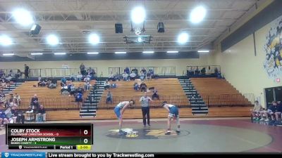 126 lbs Round 1 (16 Team) - Colby Stock, Fellowship Christian School vs Joseph Armstrong, Banks County