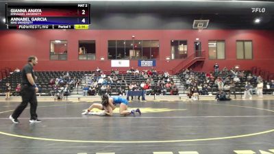 138 lbs Quarterfinal - Gianna Anaya, Emmanuel University vs Annabel Garcia, King University