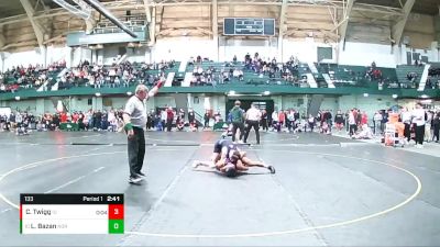 133 lbs Cons. Round 3 - Luis Bazan, Northwestern vs Collin Twigg, Grand Valley State