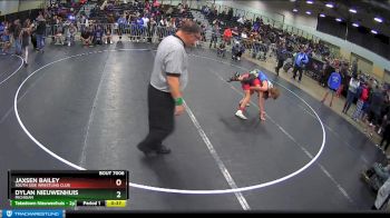 92 lbs 5th Place Match - Jaxsen Bailey, South Side Wrestling Club vs Dylan Nieuwenhuis, Michigan