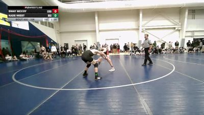 106 lbs Champ. Round 2 - Kade Wiest, Wasatch vs Sway Mccoy, Logan