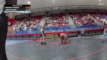 Girls 185 lbs Quarterfinal - Adelynn White, New Albany vs Keeleigh Crowley, South Pontotoc