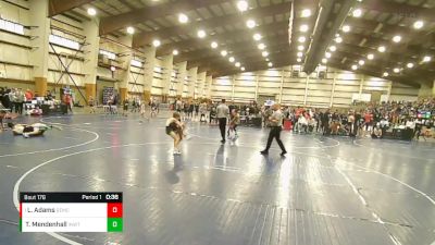 77 lbs Quarterfinal - Landyn Adams, Salem Elite Mat Club vs Tristan Mendenhall, Inland Northwest Wrestling Training Center