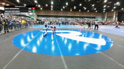 100 lbs Cons. Round 4 - Nola McNamara, Grants Pass vs Maliah Escajeda, North Valley