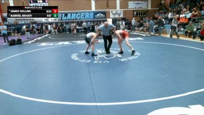 132 lbs Quarterfinal - James Rollins, Mountain Crest vs Samuel Moody, Riverton