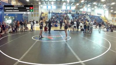 125 lbs 1st Place Match - Arianna Garcia, Gladiator WC vs Samantha Tobia, Park Vista Community High School