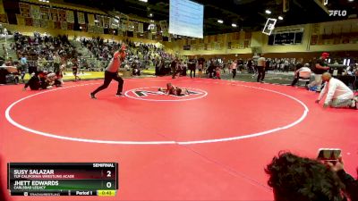 40/45 Semifinal - Susy Salazar, TUF California Wrestling Acade vs Jhett Edwards, Carlsbad Legacy