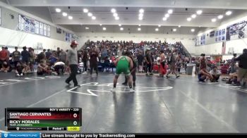 220 lbs Cons. Round 2 - Ricky Morales, Team Jackrabbits vs Santiago Cervantes, Raiders