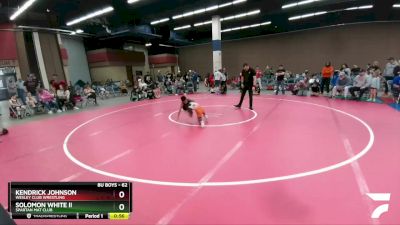 62 lbs Round 3 - Kendrick Johnson, Wesley Club Wrestling vs Solomon White Ii, Spartan Mat Club