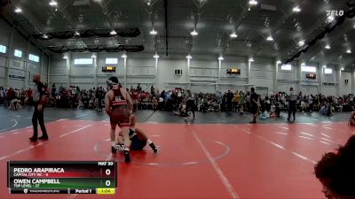 138 lbs Round 1 (6 Team) - Owen Campbell, Top Level vs Pedro Arapiraca, Capital City WC