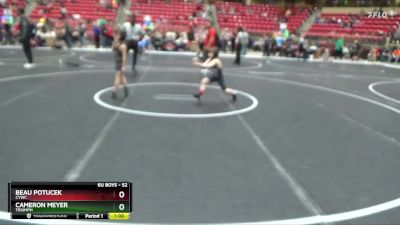 52 lbs Cons. Round 3 - Beau Potucek, CYWC vs Cameron Meyer, Triumph