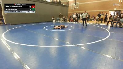 85 lbs 5th Place Match - Malachi Wheeler, Husky Wrestling vs Hank Adams, Declo Stingers