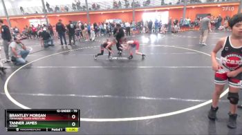 70 lbs Round 1 - Brantley Morgan, Tomahawk Youth Wrestling vs Tanner James, SCSOW