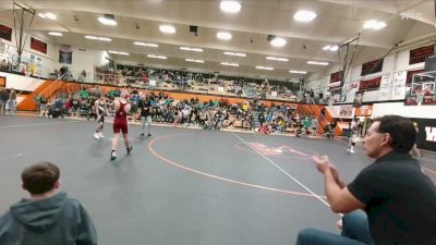 97-101 lbs Round 2 - Brogan Tidemann, Worland Middle School vs Braydin Haines, Riverton Middle School