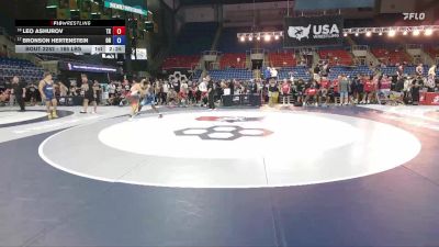 165 lbs Cons. Rd Of 16 - Leo Ashurov, TX vs Bronson Hertenstein, OH
