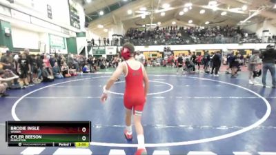 85 lbs Semifinal - Cyler Beeson, Middleton vs Brodie Ingle, Weiser