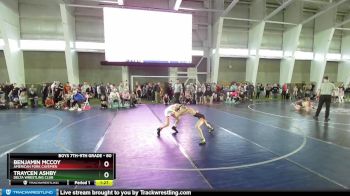 80 lbs Quarterfinal - Traycen Ashby, Delta Wrestling Club vs Benjamin McCoy, American Fork Cavemen