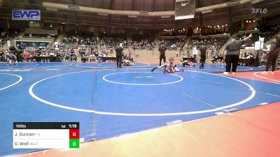 110 lbs Final - John Duncan, F-5 Grappling vs Denver Wolf, Wolfpak Wrestling