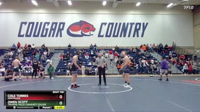 184 lbs Cons. Round 3 - Owen Scott, Treasure Valley Community College vs Cole Torres, Unattached