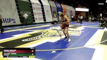 132 Class 3 lbs Cons. Round 2 - Minko Brown, Rockwood Summit vs Blaine Turpin, Kearney