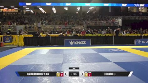 Fiona Rui Li vs Sarah Ann Cruz Veiga 2025 Pan Kids Jiu-Jitsu IBJJF Championship