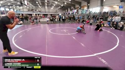 92 lbs Quarterfinal - Omar Gutierrez Jr., Vici Wrestling Club vs Lunden Goosby, Texasports Black Mamba Wrestling