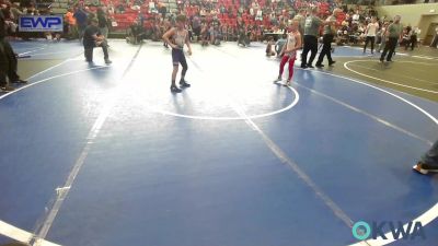 67 lbs Consi Of 4 - Turk Hockett, Caney Valley Wrestling vs Beckham Haubert, Buck Pride Wrestling