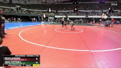 National 3-5 68 Cons. Round 2 - Micah Leonardi, Raider Nation Wrestling Club vs Orien Mattingly, Great Neck Wrestling Club