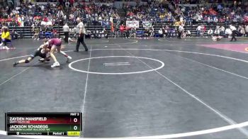 96 lbs Cons. Round 2 - Jackson Schadegg, Southern Illinois Bulldogs WC vs Zayden Mansfield, Unity Youth WC