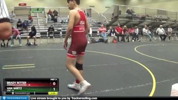 130 lbs Round 2 (4 Team) - Van Wirtz, SAW vs Brady Ritter, American Gladiators