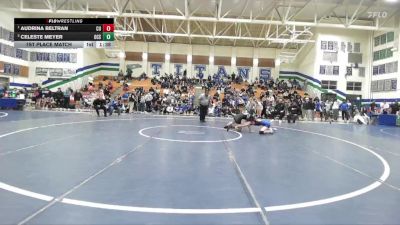 115 lbs 1st Place Match - Audrina Beltran, Central Union vs Celeste Meyer, Oceanside