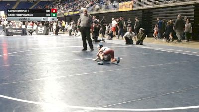 48 lbs Consy 5 - Asher Burkett, Claysburg Kimmel vs Kade Provenzano, Trinity